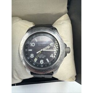 Citizen Men's GMT World Time Wristwatch Eco Drive B876 H23231 TA